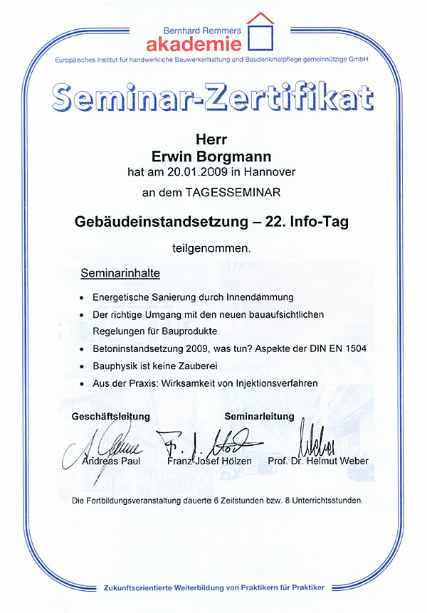 Maler Hameln und Malerarbeiten Hannover mit Balkonsanierung Springe und Betonsanierung Bad Pyrmont