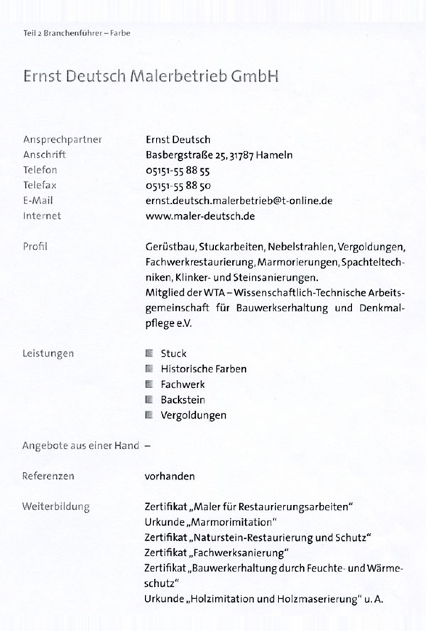Maler Hameln und Malerarbeiten Hannover mit Balkonsanierung Springe und Betonsanierung Bad Pyrmont