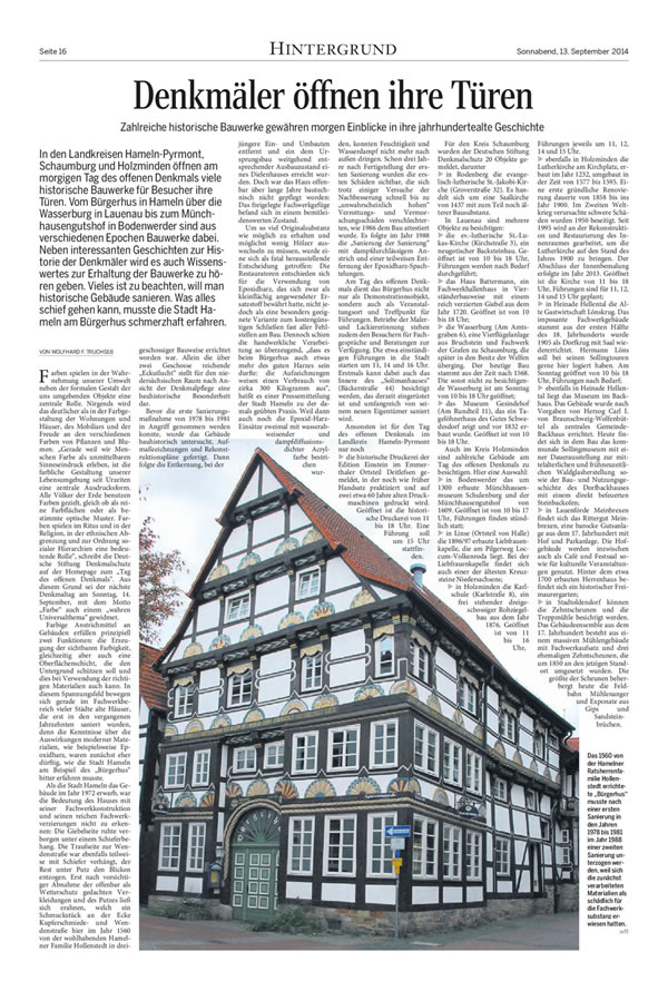 Maler Hameln und Malerarbeiten Hannover mit Balkonsanierung Springe und Betonsanierung Bad Pyrmont